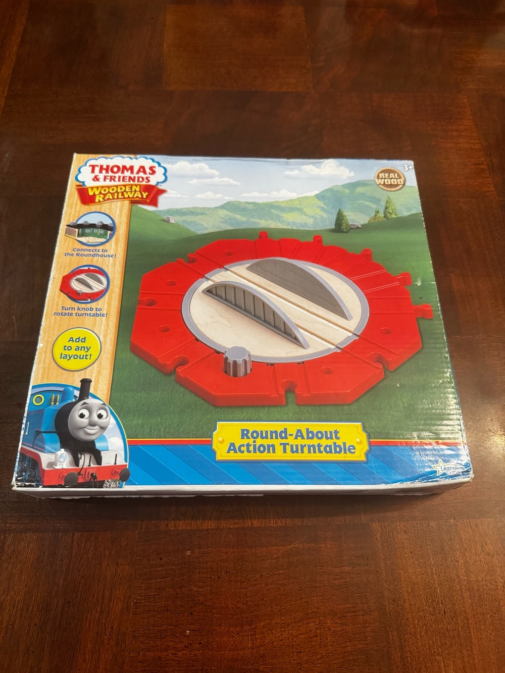 Thomas & Friends Wooden Railway Round-About Action Turntable Red Train Accessori